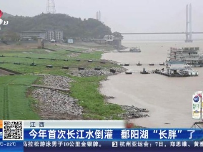 江西：今年首次长江水倒灌 鄱阳湖“长胖”了