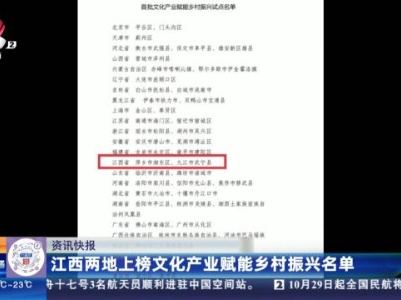 江西两地上榜文化产业赋能乡村振兴名单