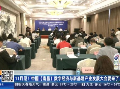 11月见！中国（南昌）数字经济与新基建产业发展大会要来了