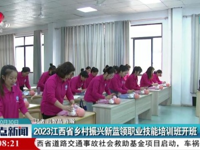 2023江西省乡村振兴新蓝领职业技能培训班开班