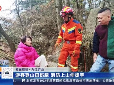 【救在现场】九江庐山：游客登山扭伤腿 消防上山伸援手