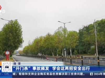 鹰潭：“开门杀”事故频发 学会这两招安全出行