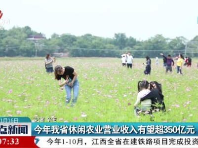 今年我省休闲农业营业收入有望超350亿元