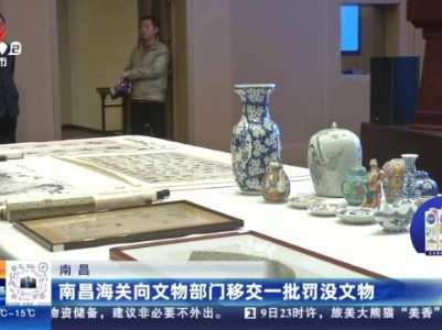 南昌：南昌海关向文物部门移交一批罚没文物