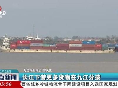 【我省举行高标准建设长江经济带重要节点城市新闻发布会】充分发挥港口优势 打造“区域航运中心”