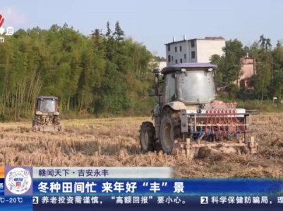 【赣闻天下】吉安永丰：冬种田间忙 来年好“丰”景