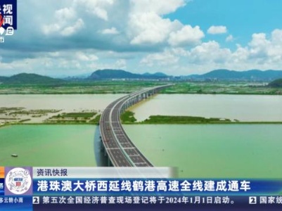 港珠澳大桥西延线鹤岗高速全线建成通车