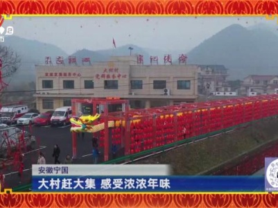 安徽宁国：大村赶大集 感受浓浓年味