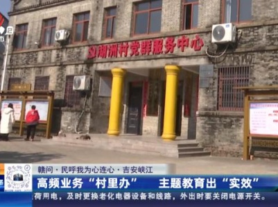 【赣问·民呼我为心连心】吉安峡江：高频业务“村里办” 主题教育出“实效”
