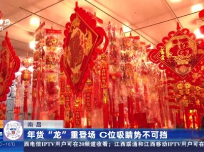 南昌：年货“龙”重登场 C位吸睛势不可挡