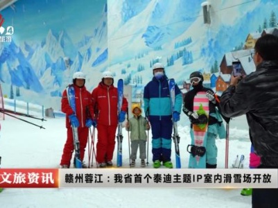 赣州蓉江：我省首个泰迪主题IP室内滑雪场开放