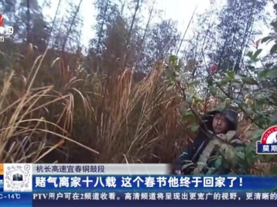 杭长高速宜春铜鼓段：赌气离家十八载 这个春节他终于回家了！