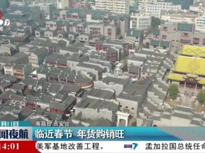 临近春节 年货购销旺