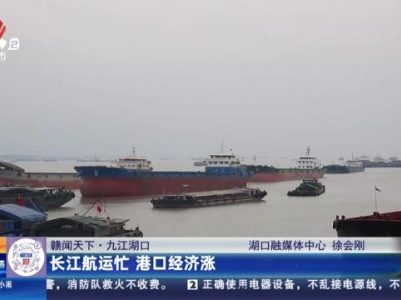 【赣闻天下】九江湖口：长江航运忙 港口经济涨