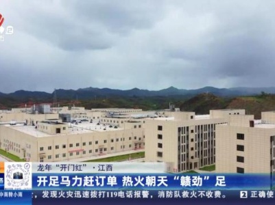 【龙年“开门红”】江西：开足马力赶订单 热火朝天“赣劲”足