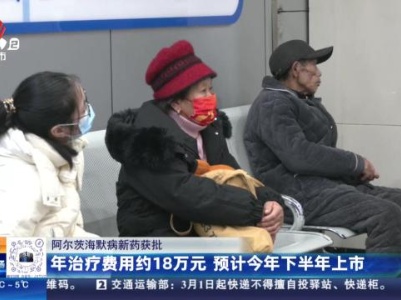【阿尔茨海默病新药获批】年治疗费用约18万元 预计今年下半年上市