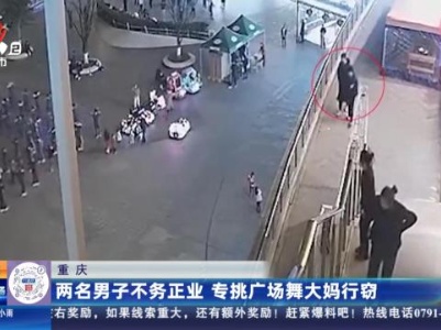 重庆：两名男子不务正业 专挑广场舞大妈行窃