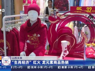 山西太原：“生肖经济”红火 龙元素商品热销