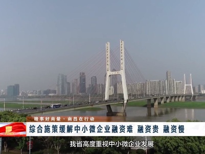 《赣事好商量 南昌在行动》20240229——综合施策缓解中小微企业“融资难、融资贵、融资慢”
