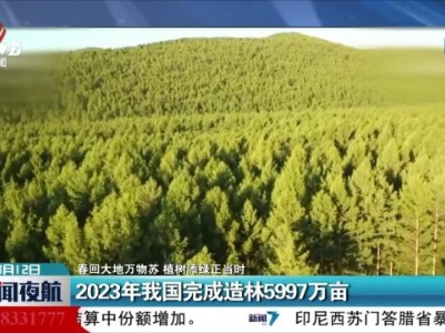 【春回大地万物苏 植树添绿正当时】2023年我国完成造林5997万亩