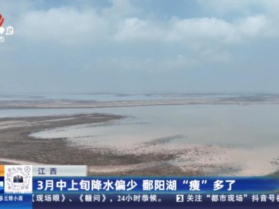 江西：3月中上旬降水偏少 鄱阳湖“瘦”多了