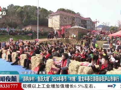 “游购乡村·鱼跃大塘”2024年春节“村晚”暨龙年春日游园会在庐山市举行
