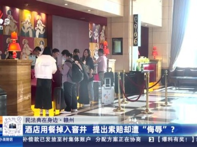 【民法典在身边】赣州：酒店用餐掉入窨井 提出索赔却遭“侮辱”？