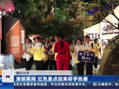 赣州大余：清明期间 红色景点迎来研学热潮