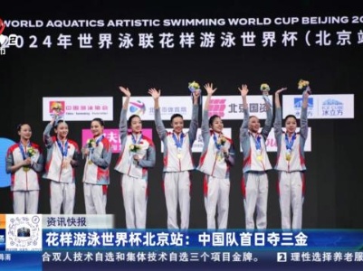 花样游泳世界杯北京站：中国队首日夺三金