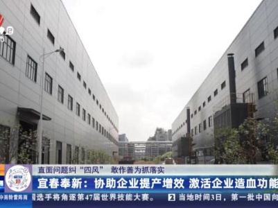 【直面问题纠“四风” 敢作善为抓落实】宜春奉新：协助企业提产增效 激活企业造血功能