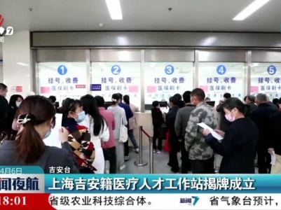 上海吉安籍医疗人才工作站揭牌成立