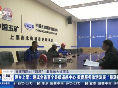 【直面问题纠“四风” 敢作善为抓落实】萍乡上栗：建成全省首个县级遥感中心 数据服务激活发展“星动能”