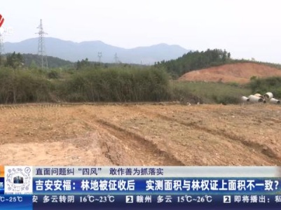 【直面问题纠“四风” 敢作善为抓落实】吉安安福：林地被征收后 实测面积与林权证上面积不一致？