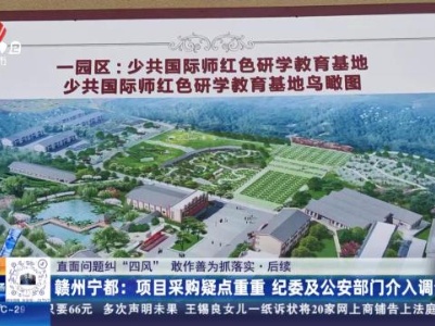【直面问题纠“四风” 敢作善为抓落实·后续】赣州宁都：项目采购疑点重重 纪委及公安部门介入调查