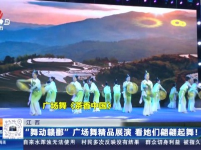 江西：“舞动赣鄱”广场舞精品展演 看她们翩翩起舞！
