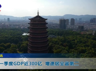 【我市一季度GDP近300亿 增速居全省第二】