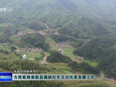 方艷茹到奉新縣調研紅色文化傳承發展工作