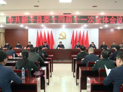 中共新干县委十四届十一次全体会议召开