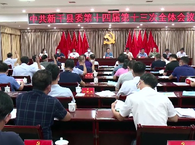 新干县委第十四届十三次全体会议召开
