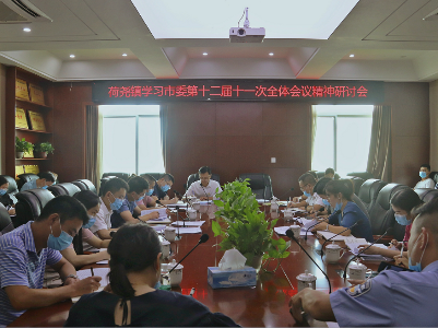 荷尧镇召开贯彻落实市委十二届十一次全会精神工作部署会