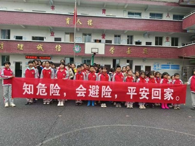 二鲤小学开展“全国中小学生安全教育日”交通安全宣传活动