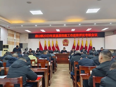 麻山镇召开2023年度基层党建工作述职评议考核会议