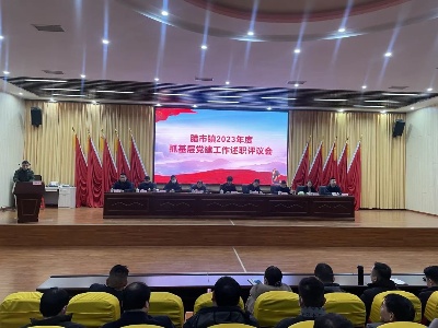 腊市镇党委召开2023年度抓基层党建工作述职评议会