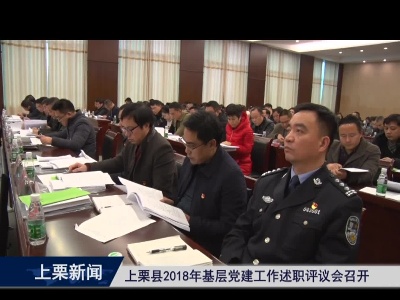 上栗县2018年基层党建工作述职评议会召开