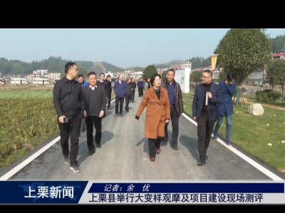 上栗县举行大变样观摩及项目建设现场测评