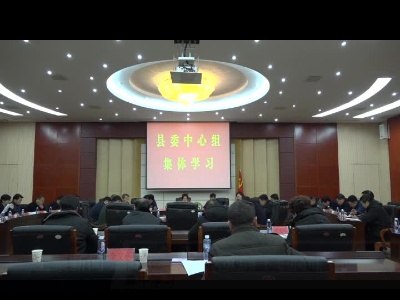 肖妮娜主持召开2019县委中心组第1次集中学习