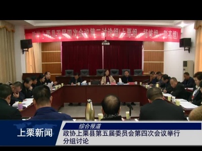 政协上栗县第五届委员会第四次会议举行分组讨论（综合报道）