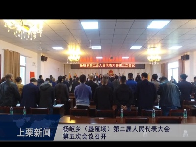 杨歧乡（垦殖场）第二届人民代表大会第五次会议召开（黄烨）