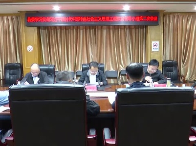 【学习贯彻习近平新时代中国特色社会主义思想主题教育】县委主题教育领导小组第二次会议召开