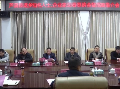 芦溪县召开返乡知名人士、企业家迎春恳谈会暨招商推介会